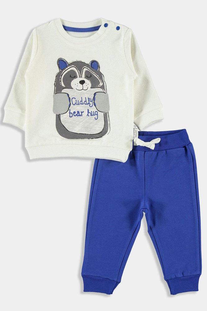 Blue Cuddly Bear Hug Baby Girl Set-SinglePrice