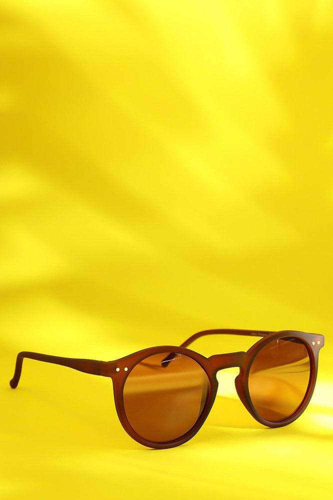 Brown Round Camden Sunglasses-SinglePrice