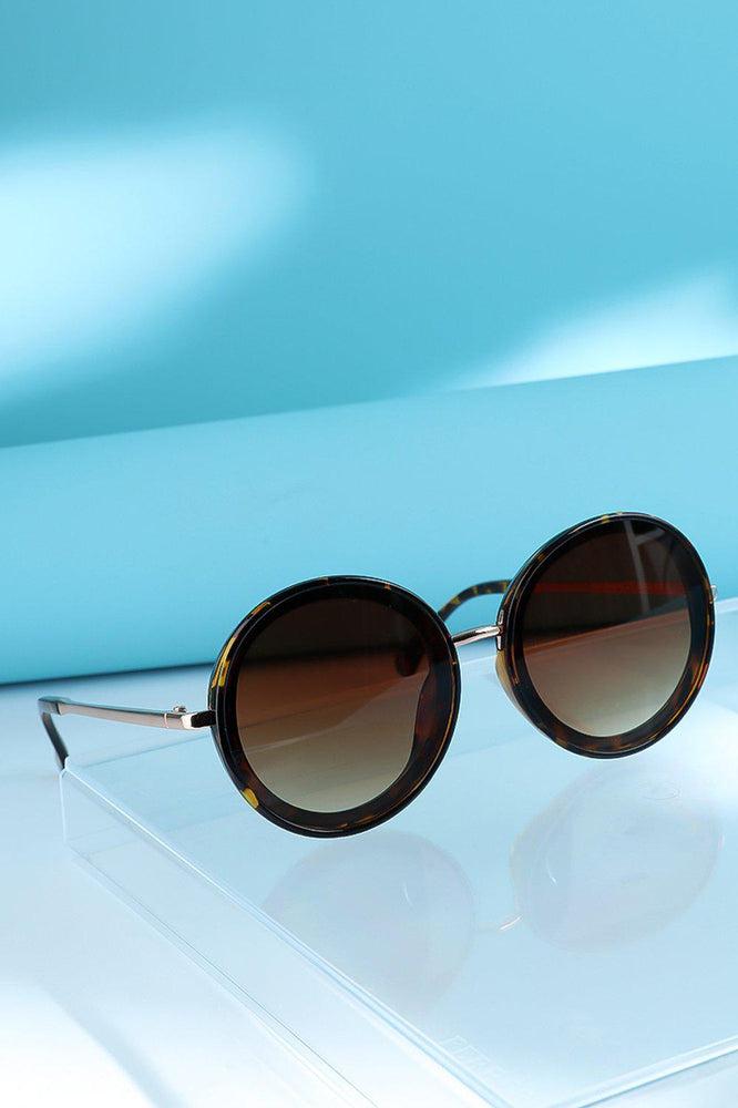 Large Round Retro Sunglasses-SinglePrice