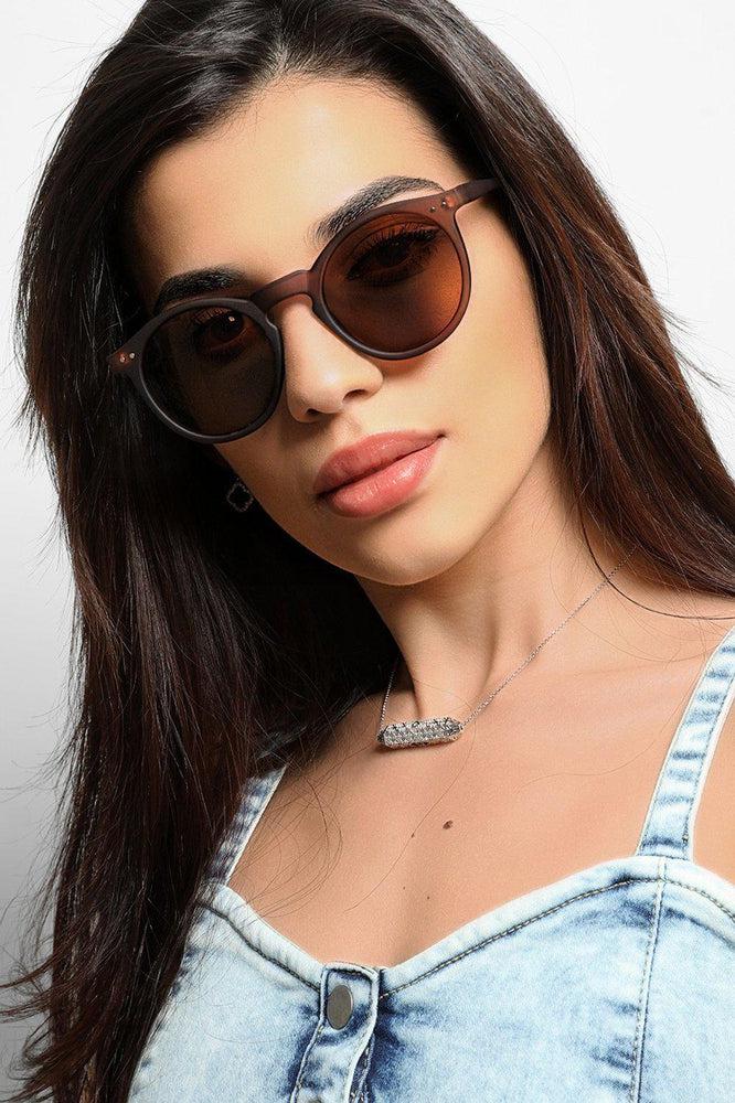 Brown Round Camden Sunglasses-SinglePrice