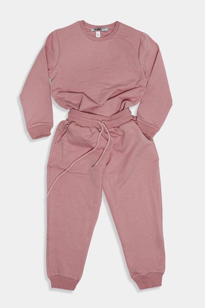 Pink Cartoon Character Back Kids Tracksuit-SinglePrice