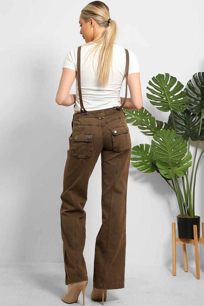 Heavy Duty Denim Utility Pockets Dungarees-SinglePrice