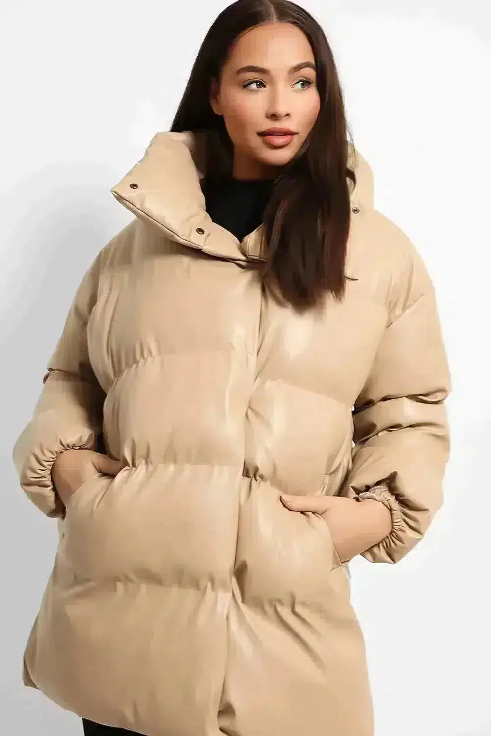 Thick Oversized Puffer Jacket-SinglePrice