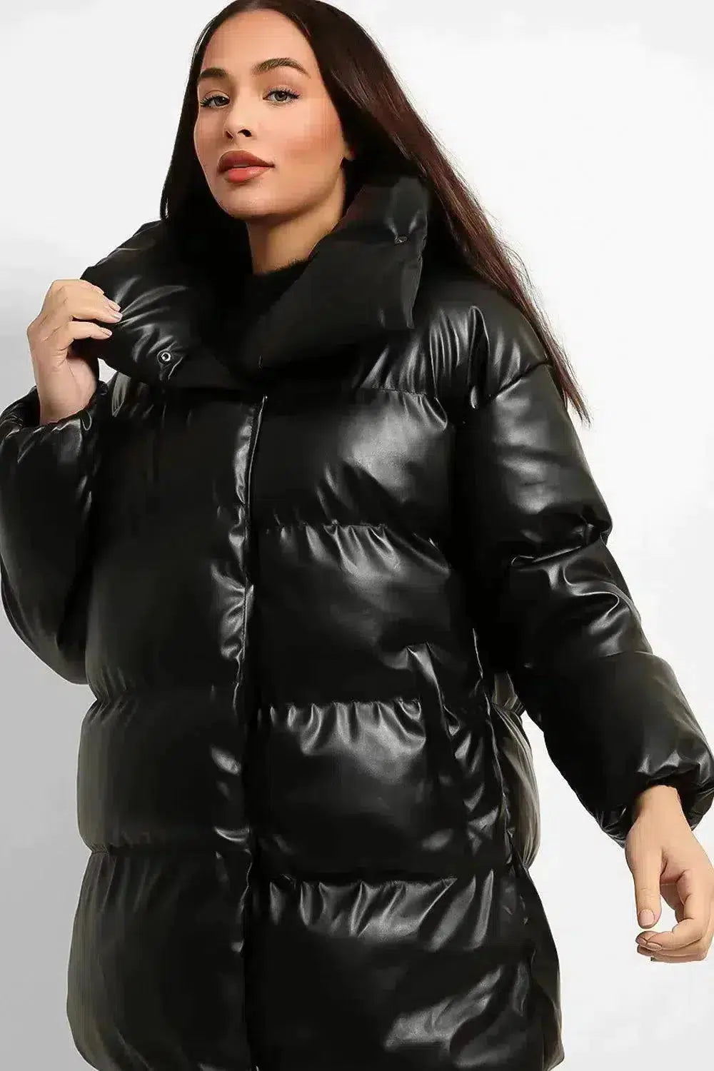 Thick Oversized Puffer Jacket-SinglePrice