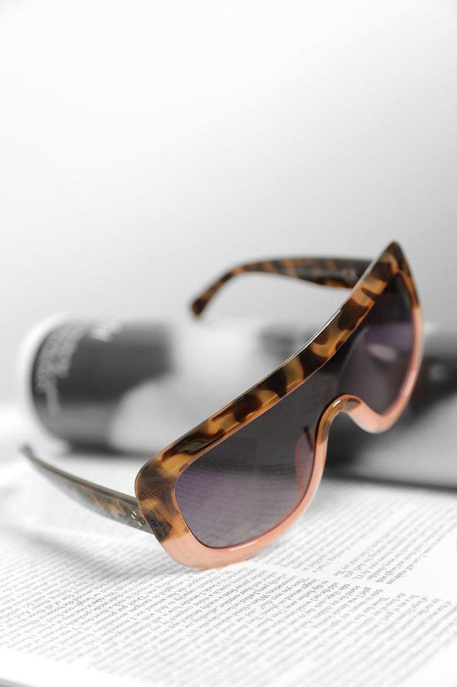 Large Straight Top Leopard Print Sunglasses-SinglePrice