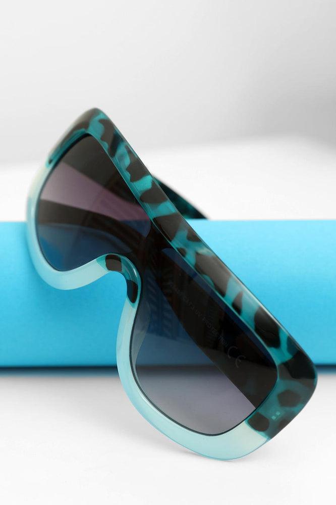 Large Straight Top Leopard Print Sunglasses-SinglePrice