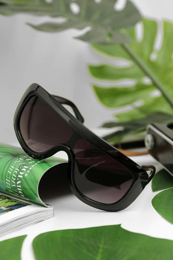 Large Straight Top Leopard Print Sunglasses-SinglePrice