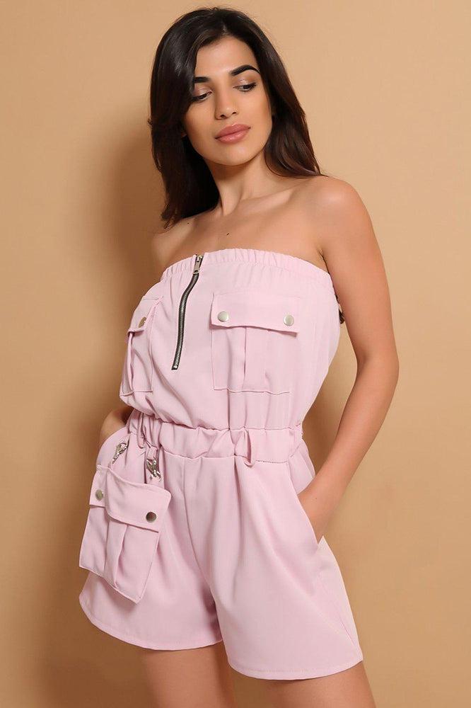 Lilac Bandeau Utility Playsuit-SinglePrice