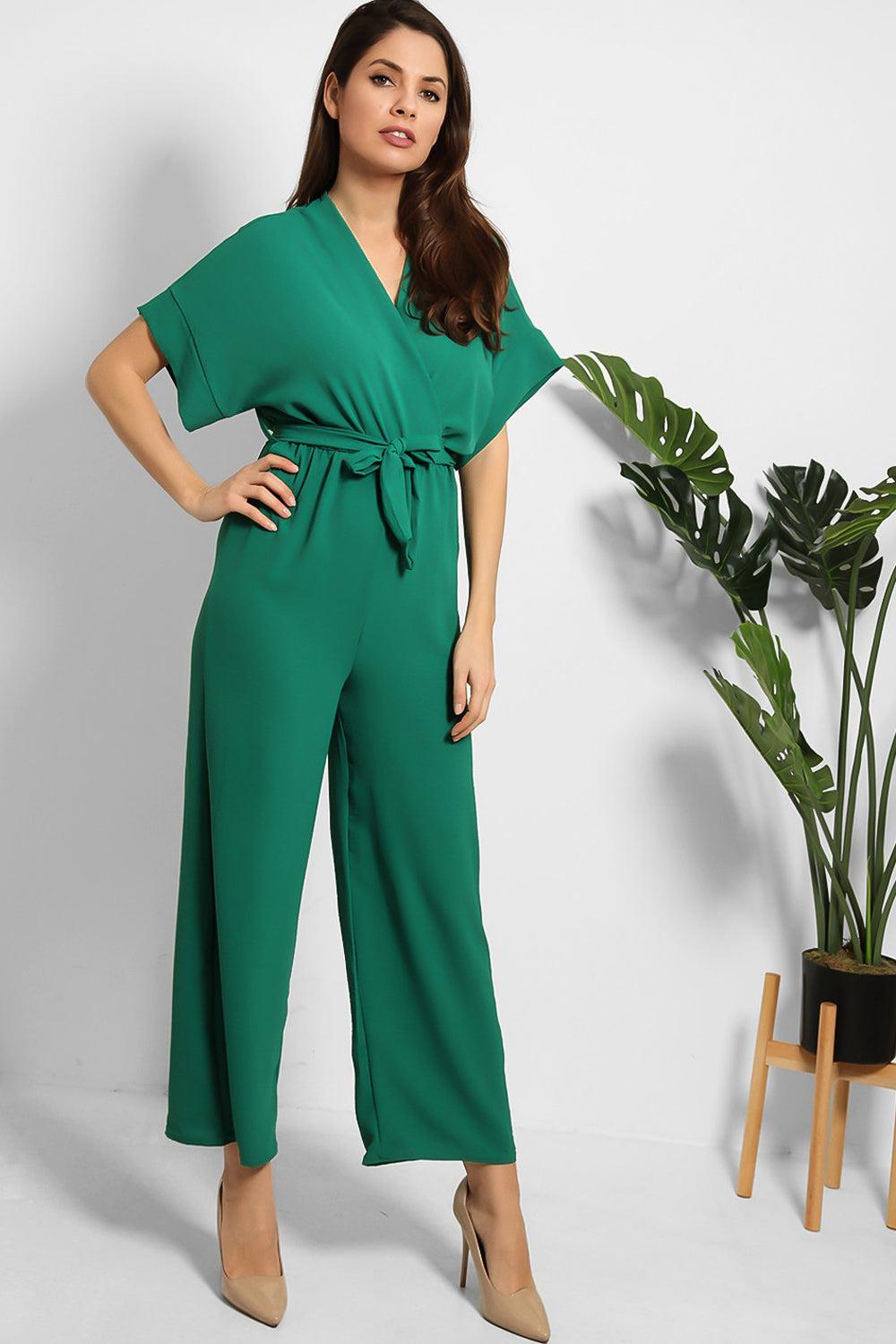 Self Tie Belt Light Jumpsuit-SinglePrice
