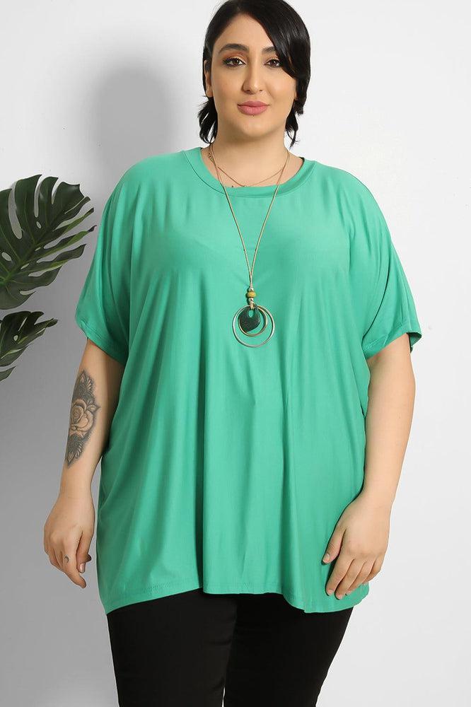 Necklace Detail Relaxed Fit T-Shirt-SinglePrice