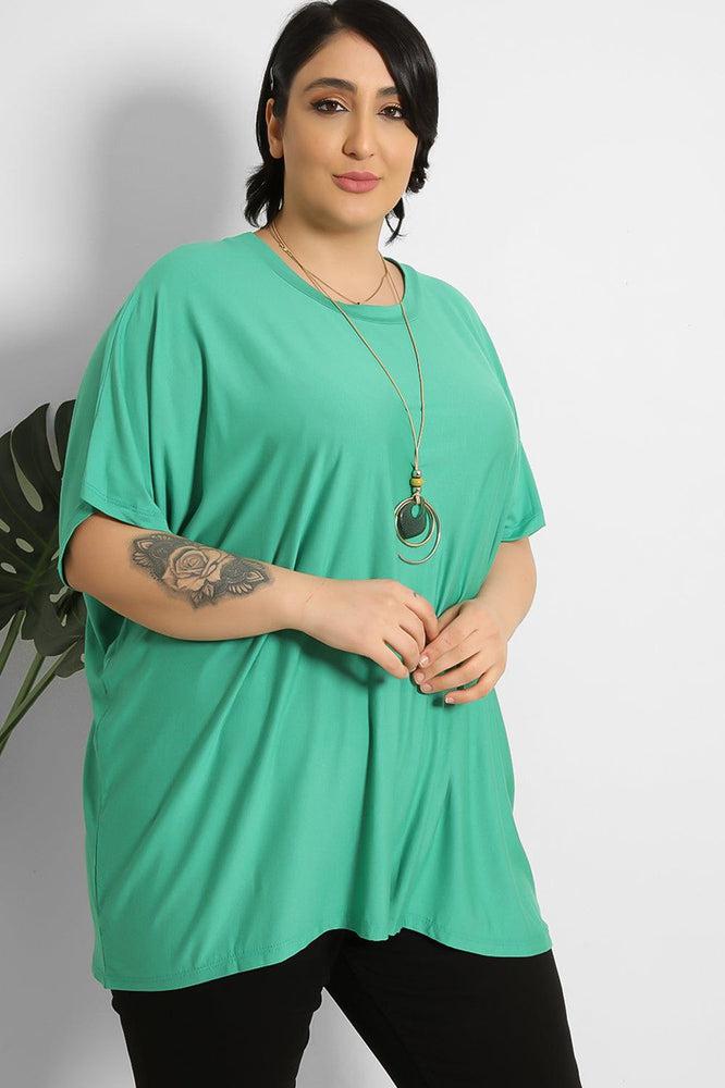 Necklace Detail Relaxed Fit T-Shirt-SinglePrice