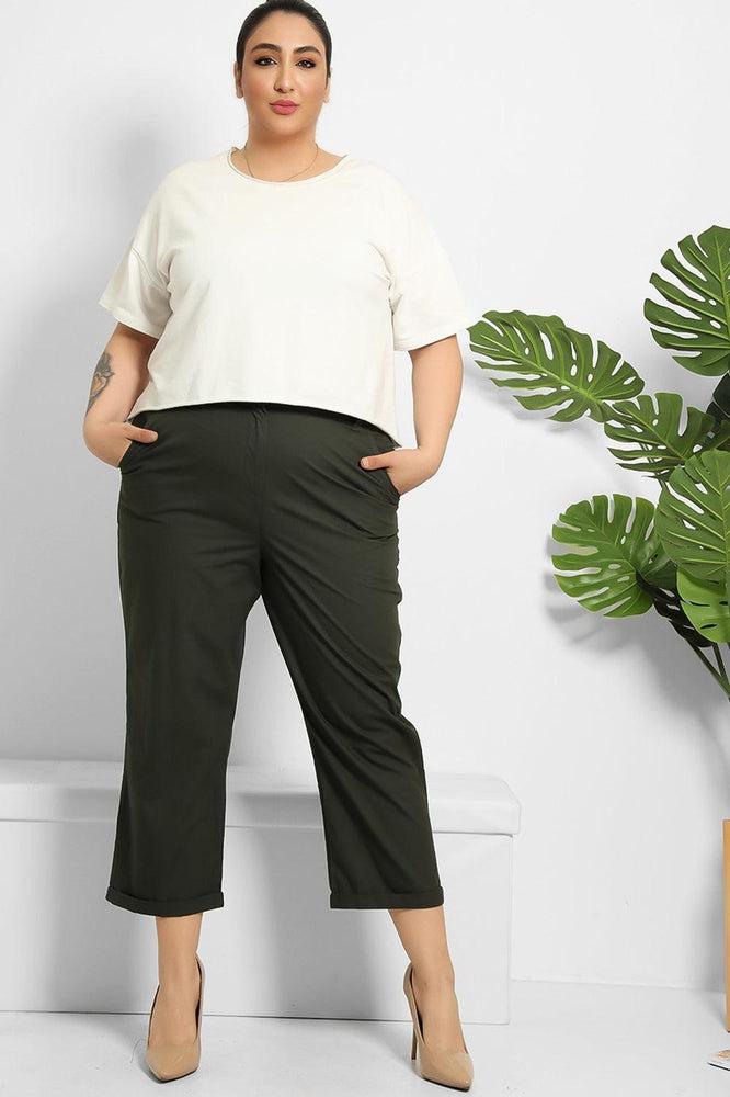 Dark Khaki Smart Slacks-SinglePrice