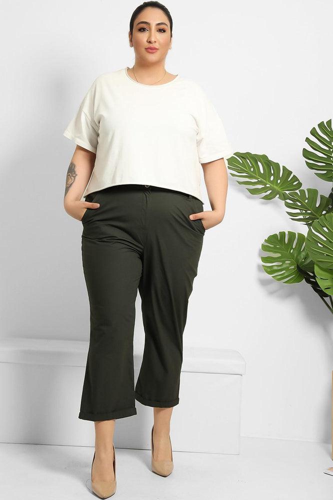 Dark Khaki Smart Slacks-SinglePrice