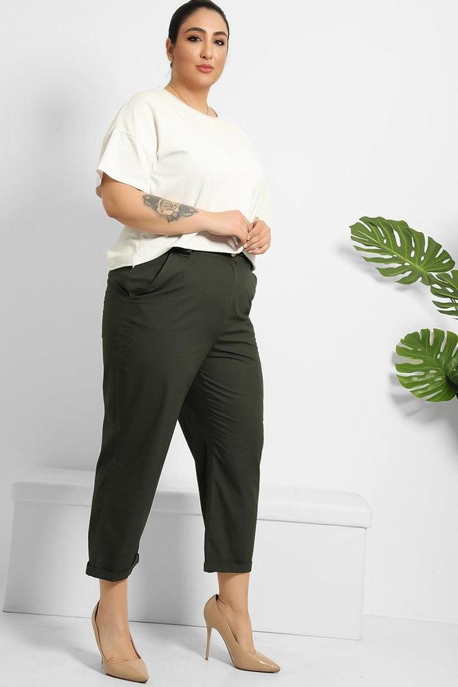 Dark Khaki Smart Slacks-SinglePrice