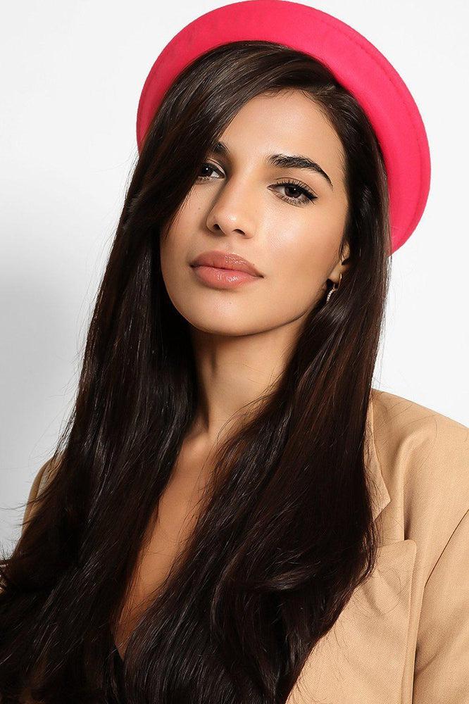 Pink Felt Bowler Hat-SinglePrice