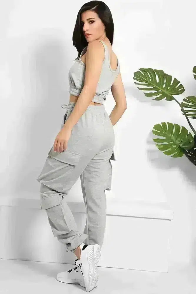 Crop Top and Utility Cargo Pants Set-SinglePrice