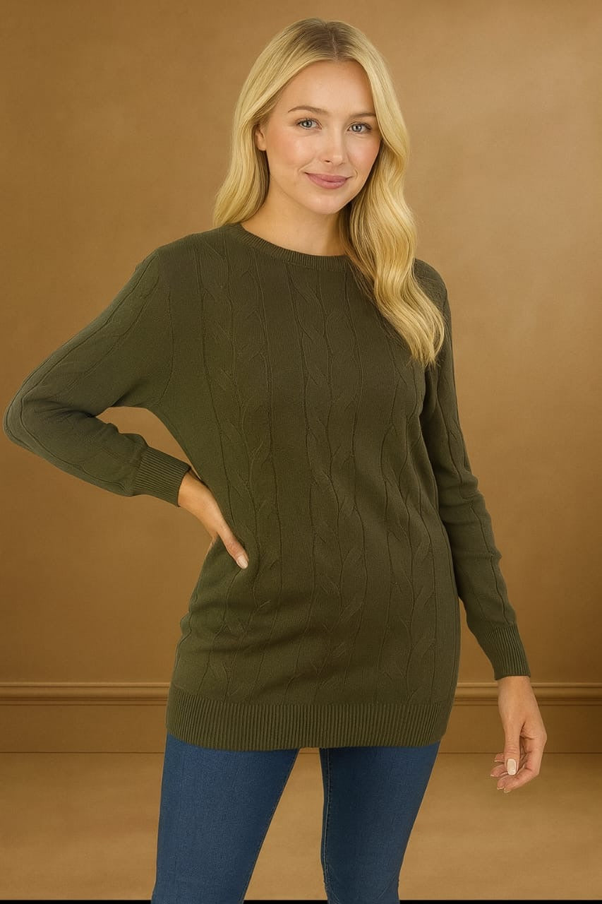 Arrow Knit Stripes Pullover