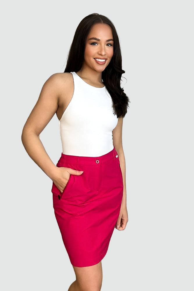 Zipped Details Smart Mini Skirt-SinglePrice