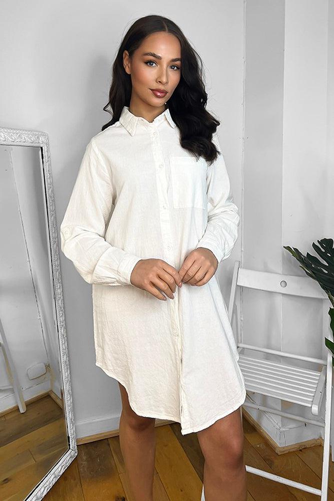 100% Cotton Longline Shirt-SinglePrice