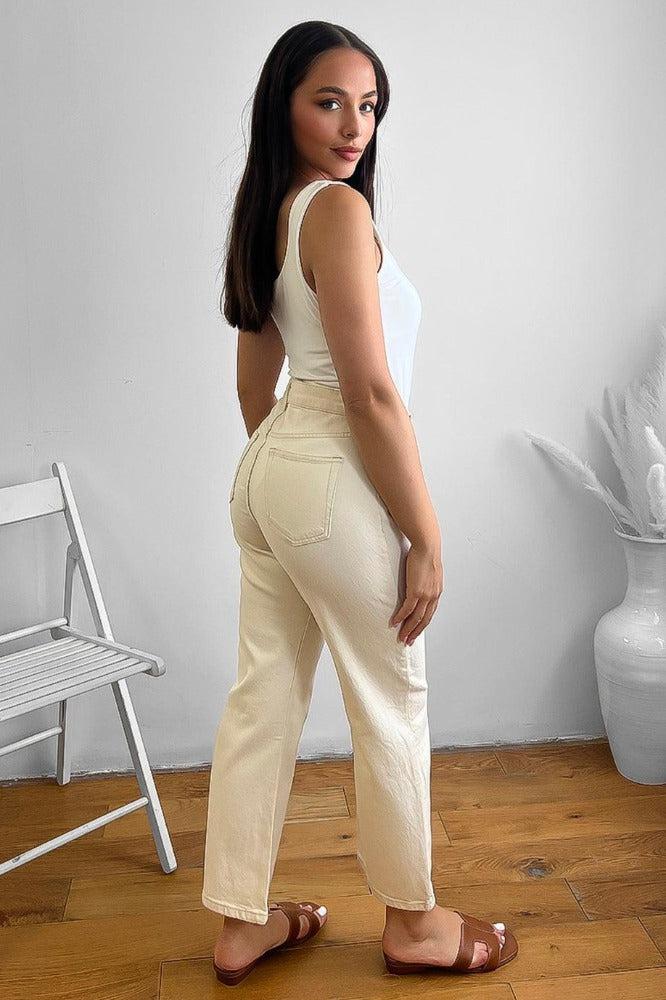Pastel Colour Cropped Jeans-SinglePrice