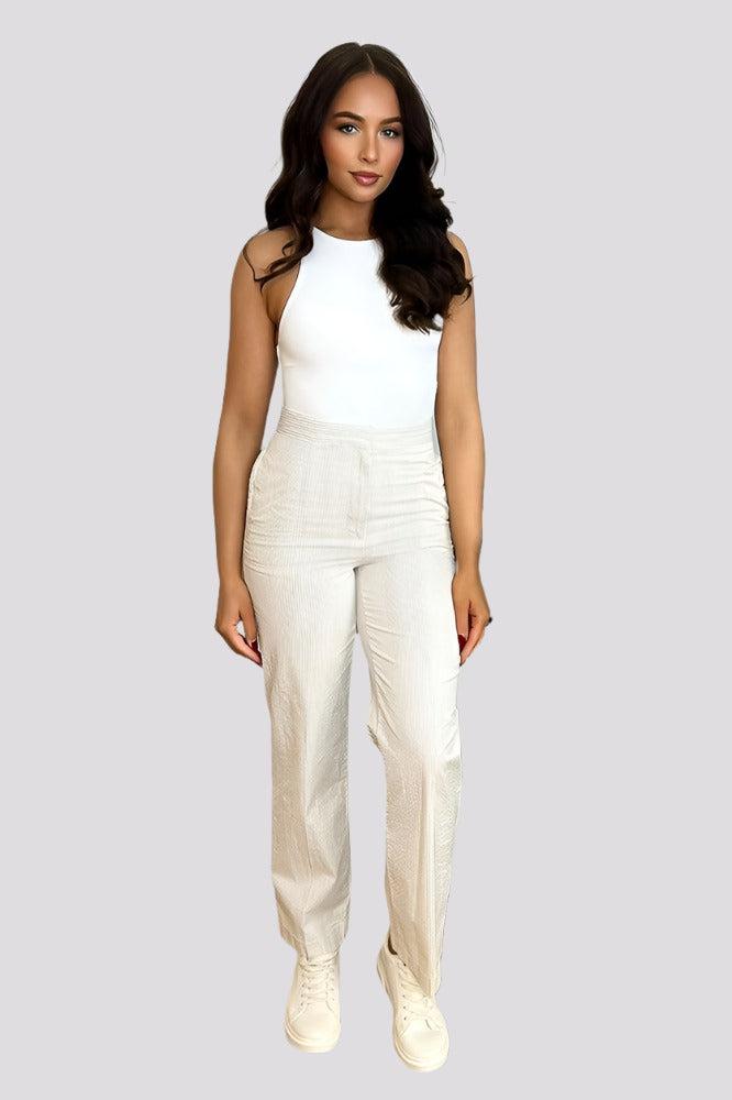 Pinstripe Smart Trousers-SinglePrice