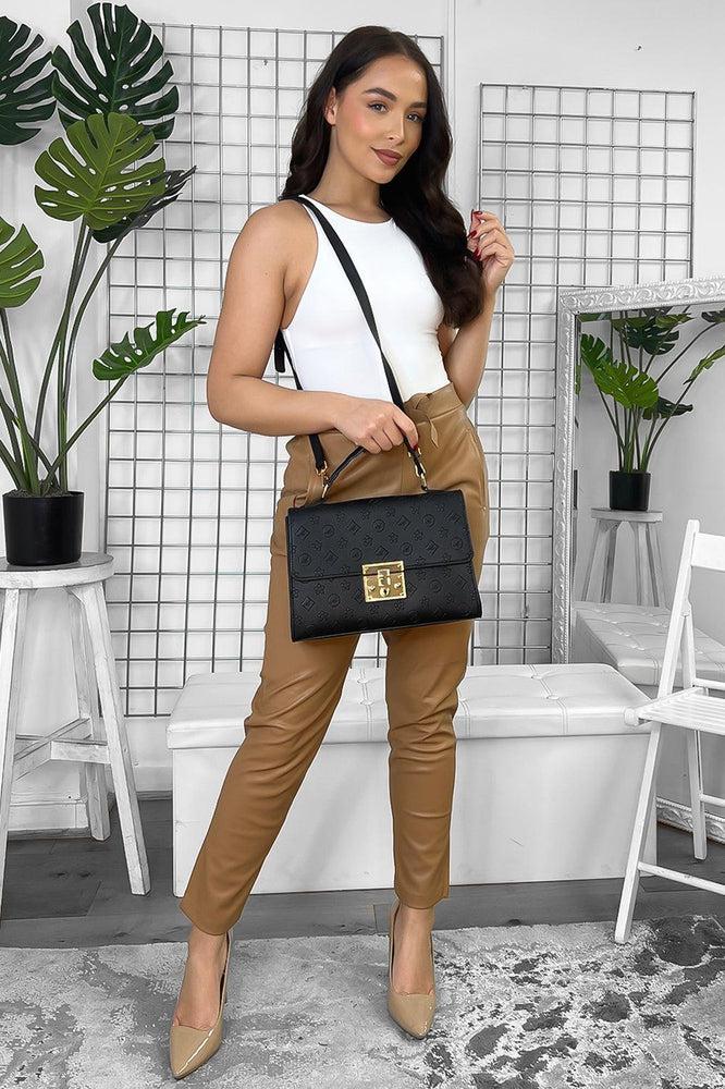 Logo Emboss Smart Satchel Handbag-SinglePrice