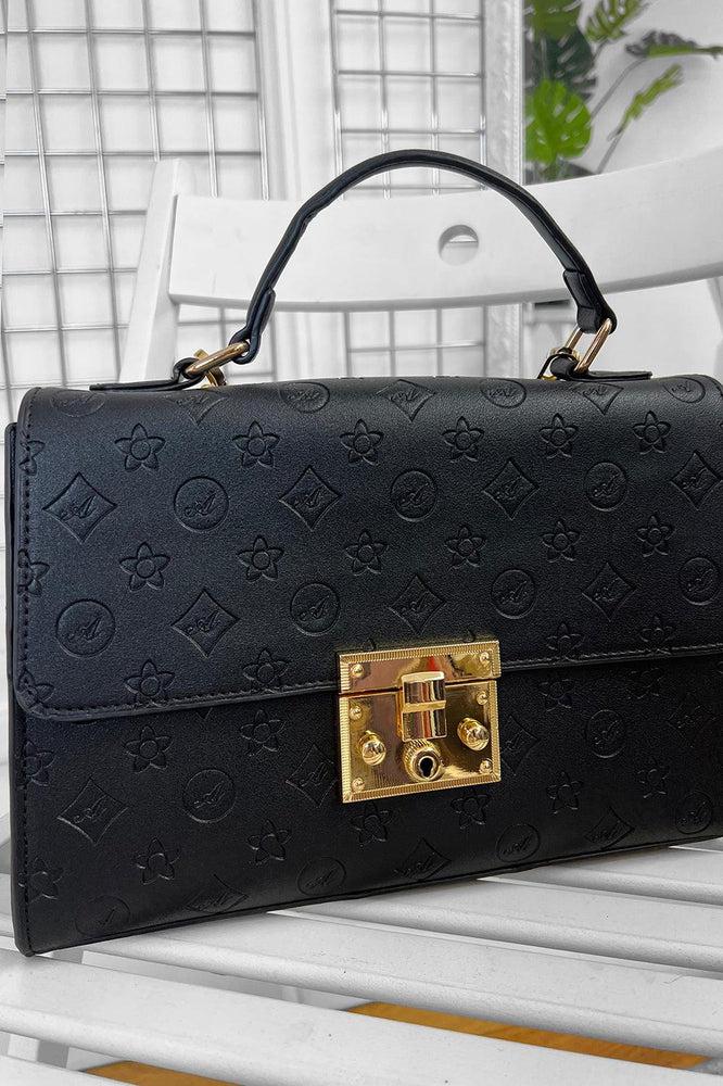 Logo Emboss Smart Satchel Handbag-SinglePrice