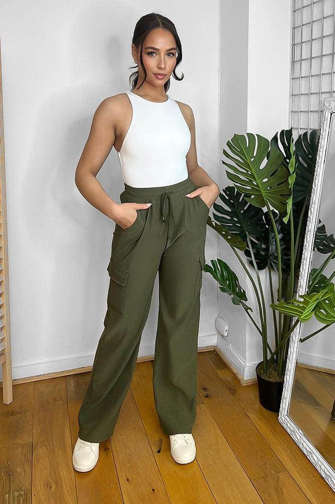 Lightweight Utility Pockets Cargo Trousers-SinglePrice
