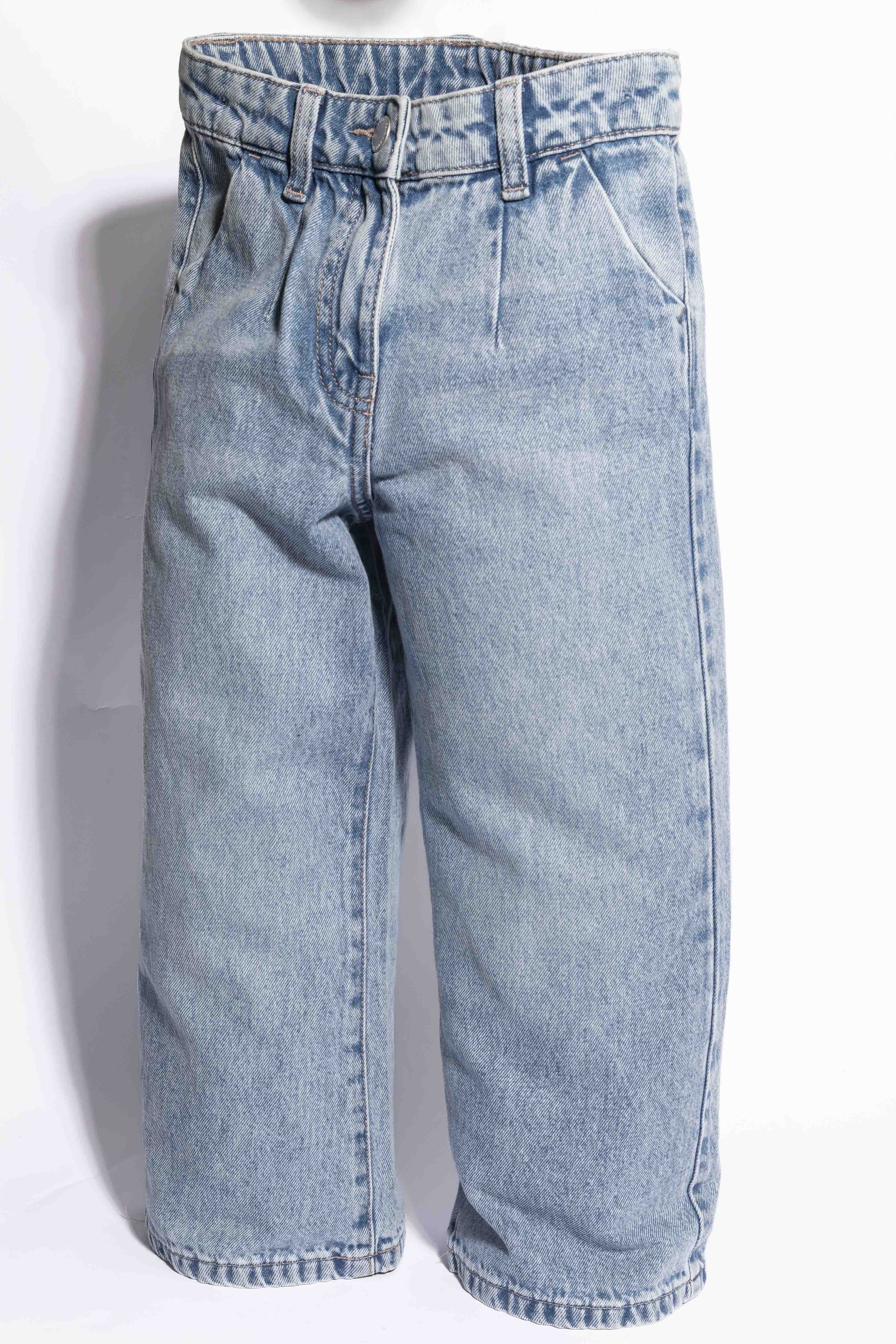 Kids Wide Leg Denim Jeans-SinglePrice