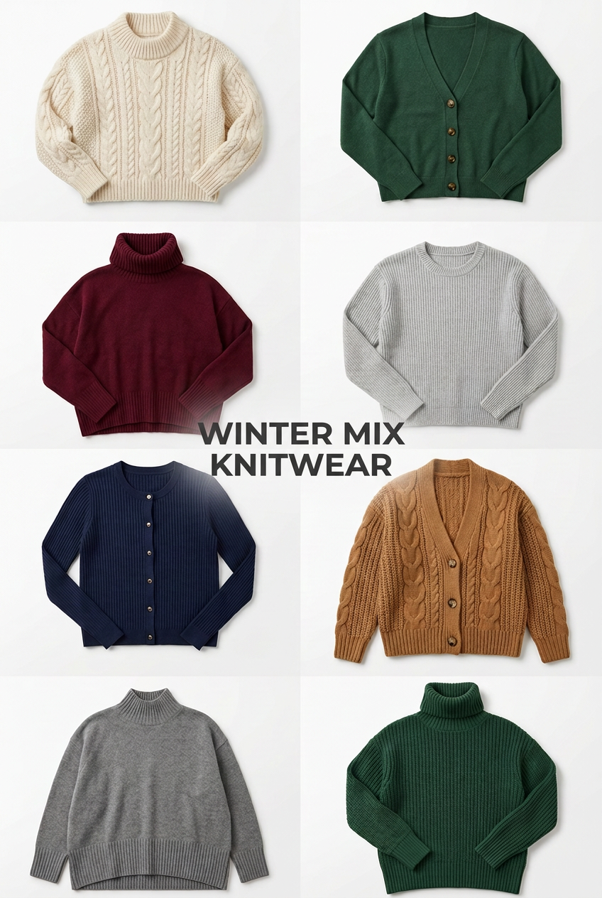 womens wholesale winter mix knitwear bundle