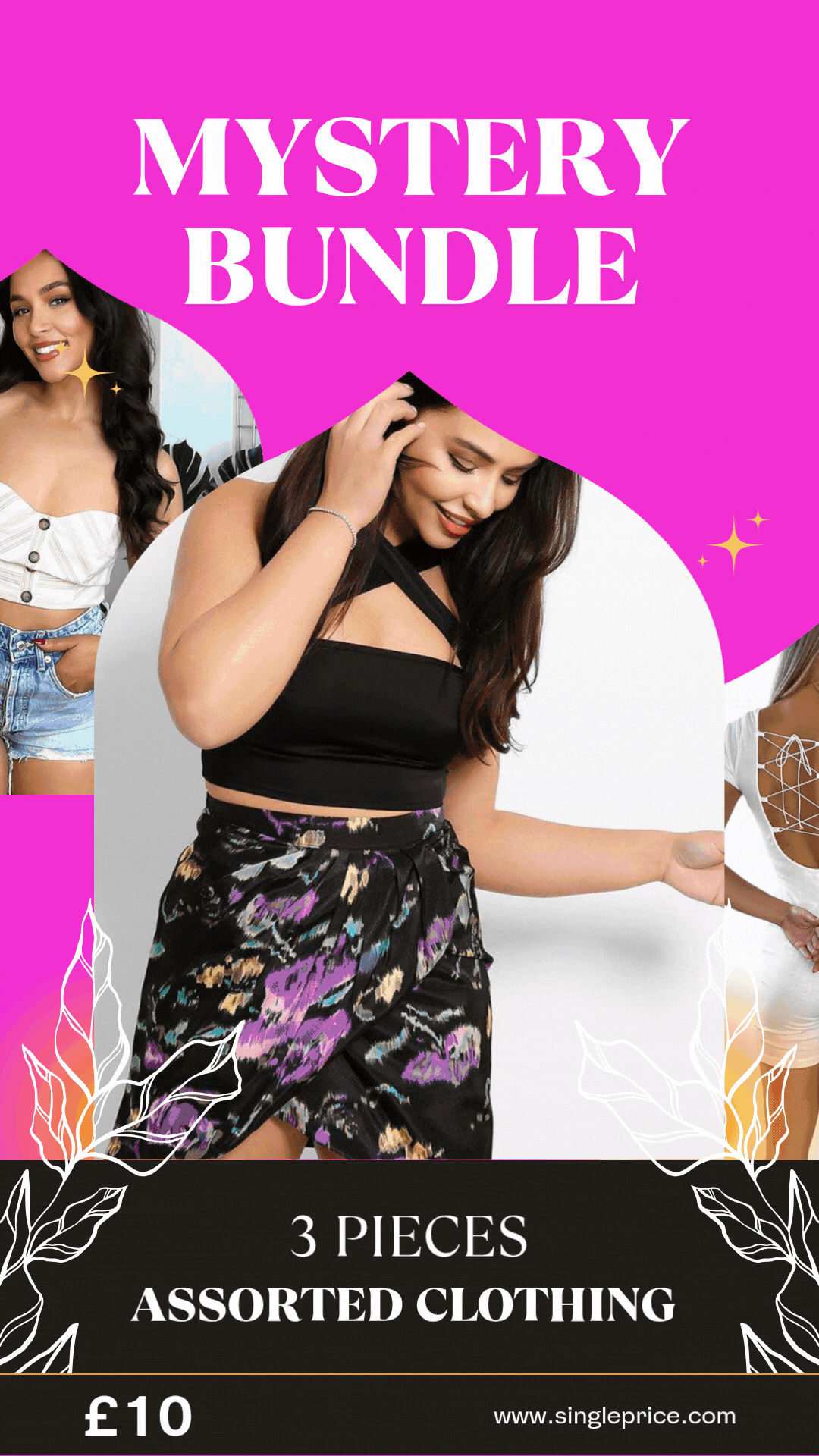 Mystery Bundle 3 Assorted Clothing