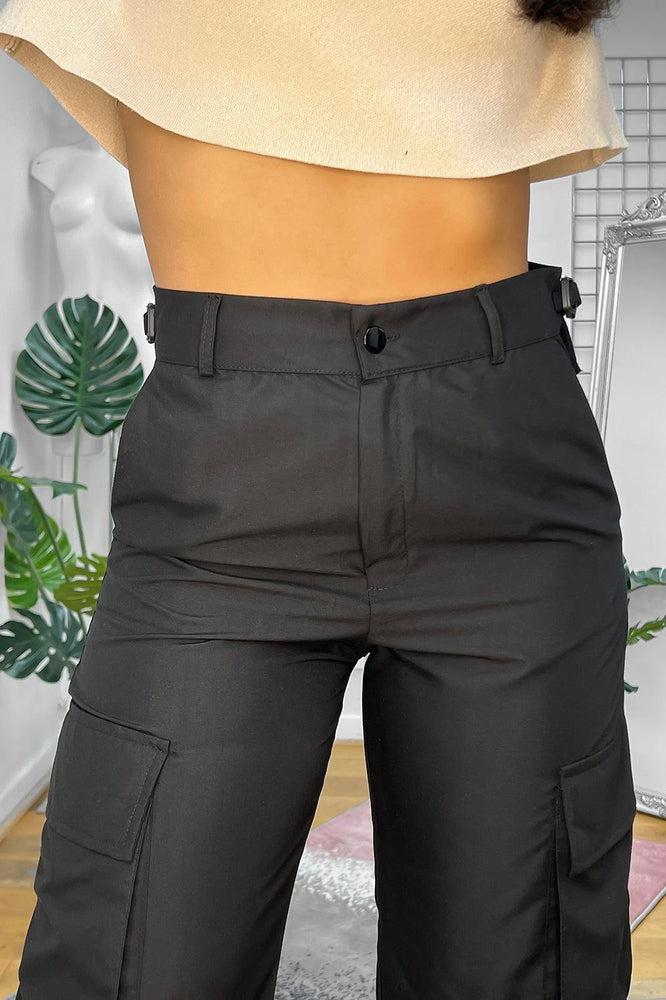 High Waist Shell Cargo Trousers-SinglePrice