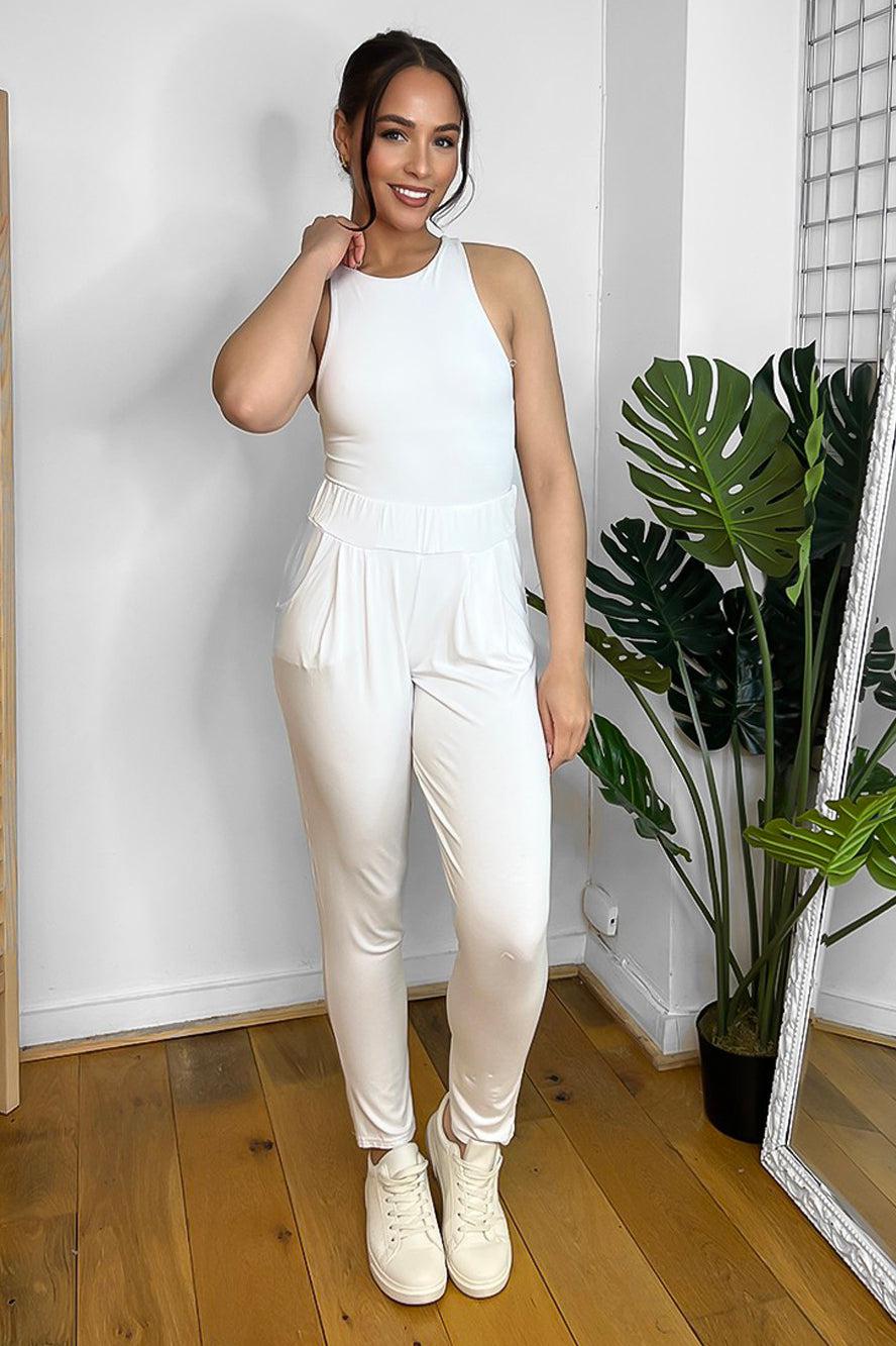 Lightweight Elastic Waist Comfort Trousers-SinglePrice