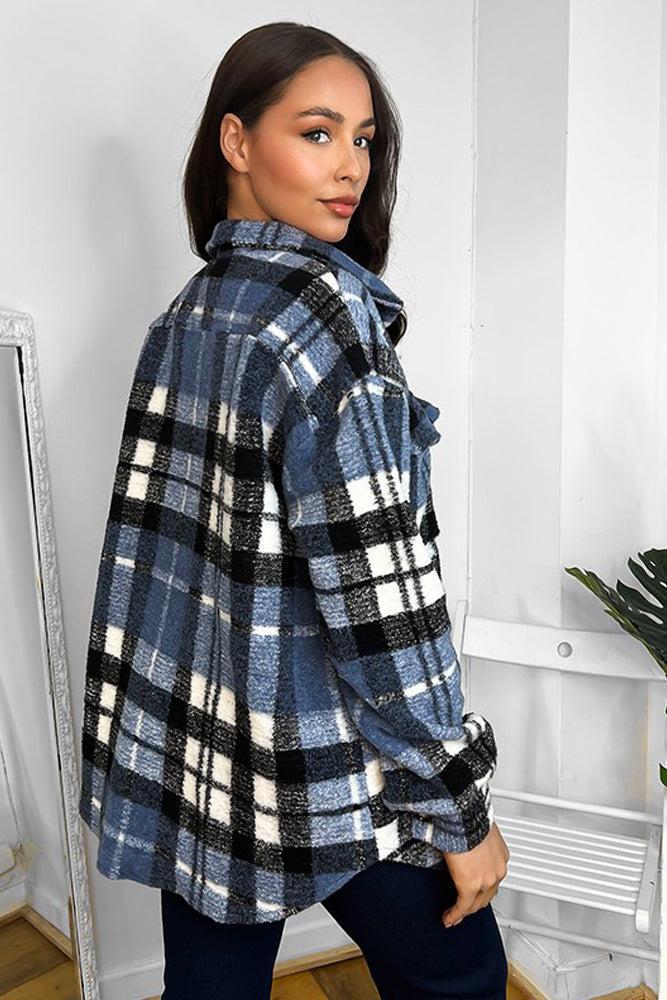Chest Pockets Classic Plaid Shirt-SinglePrice