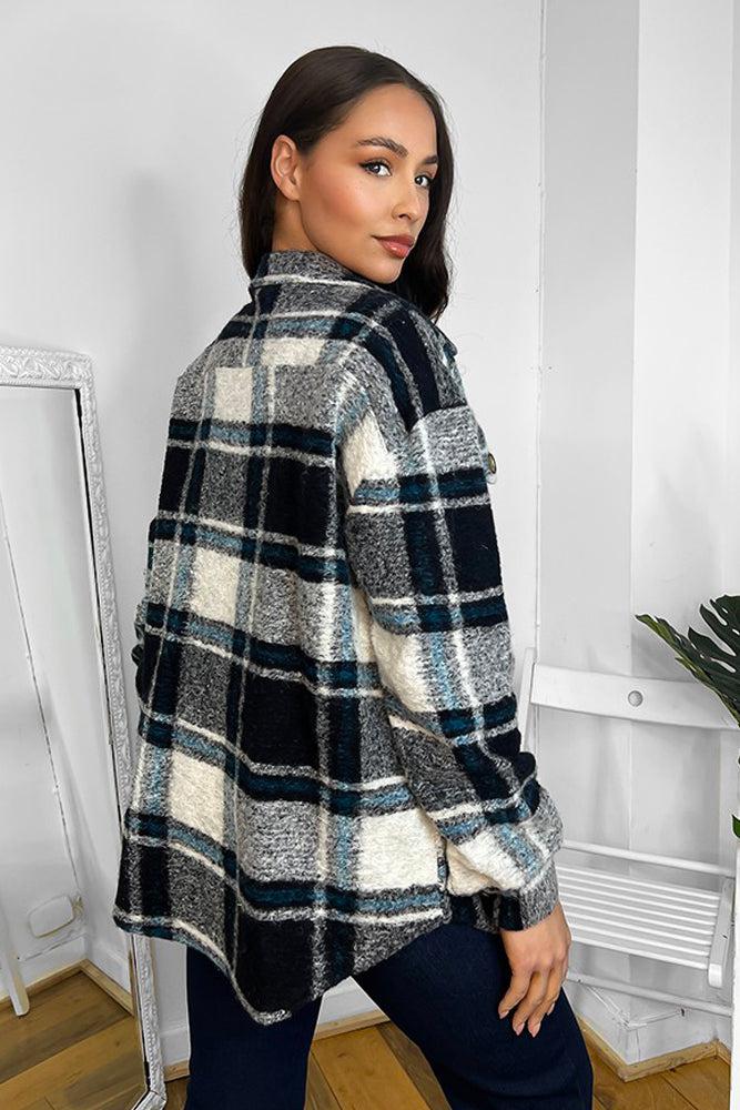 Chest Pockets Classic Plaid Shirt-SinglePrice