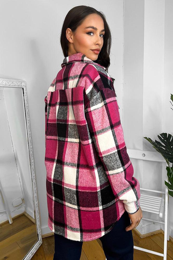 Chest Pockets Classic Plaid Shirt-SinglePrice