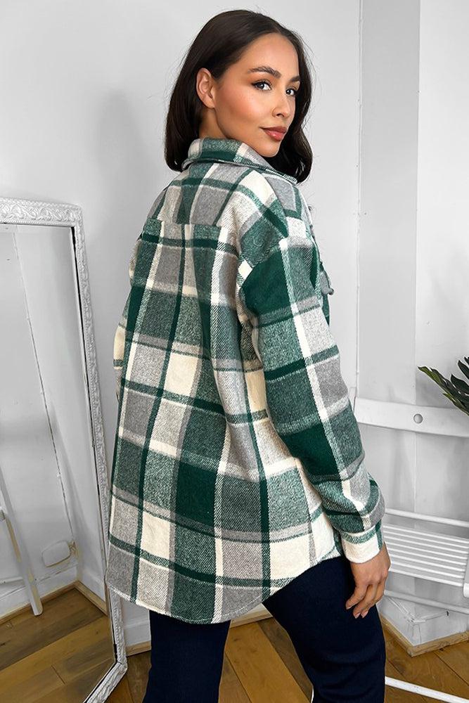 Chest Pockets Classic Plaid Shirt-SinglePrice