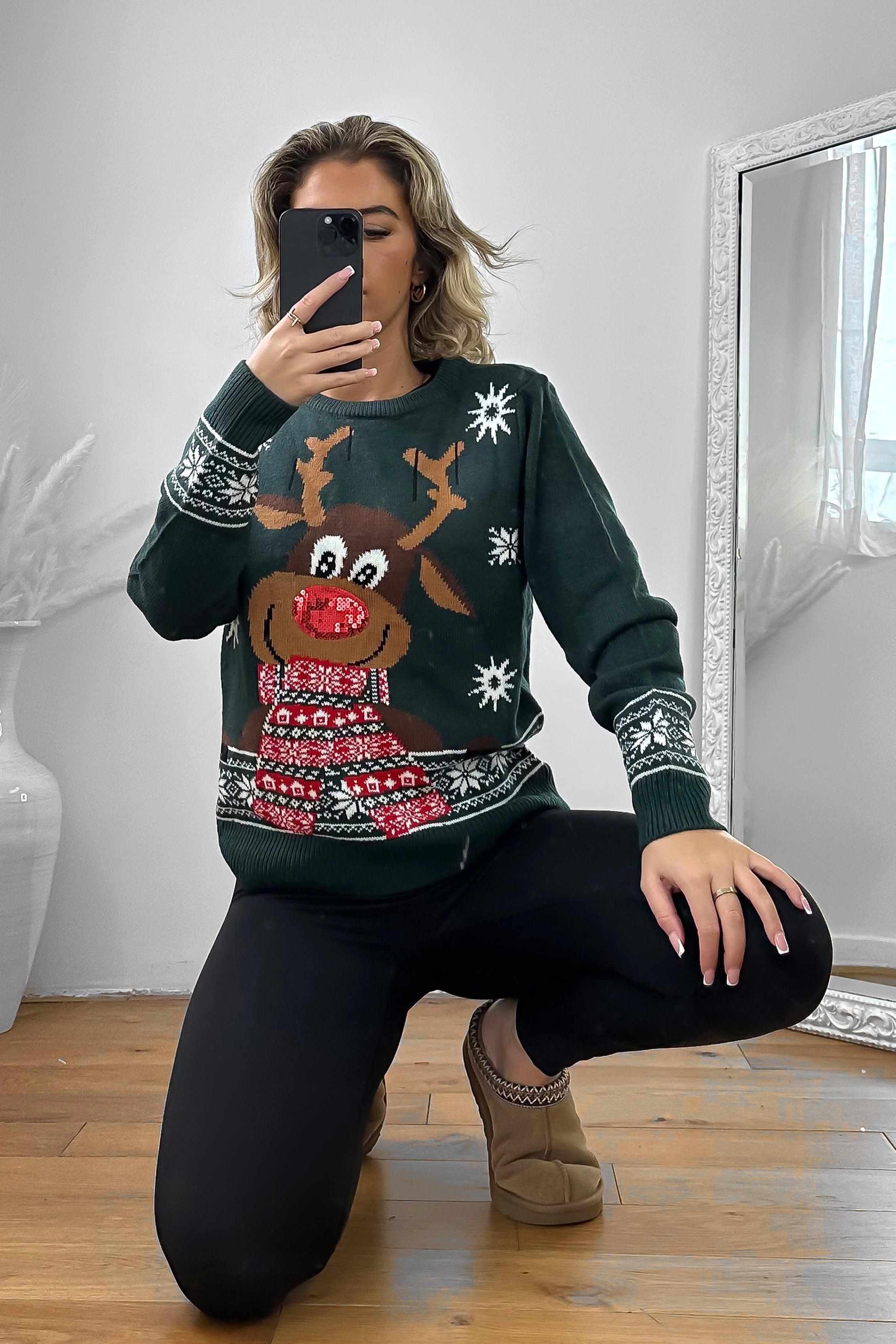 Festive Baby Deer Christmas Jumper-SinglePrice