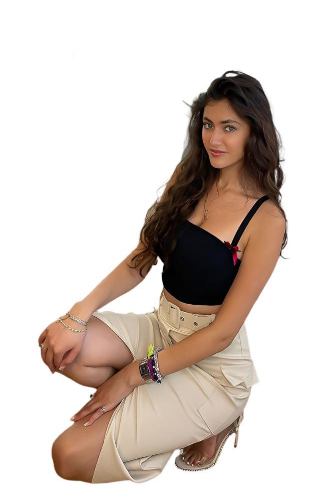 Front Split Midi Belted Cargo Skirt-SinglePrice