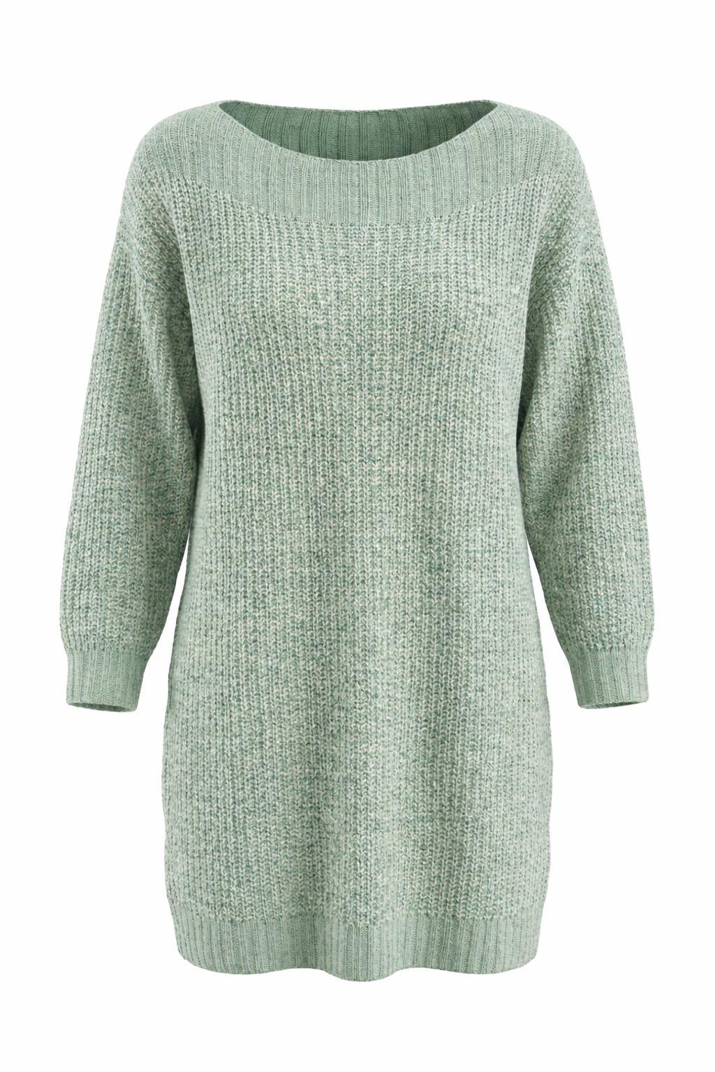 Plus Size Chunky Knit Longline Jumper