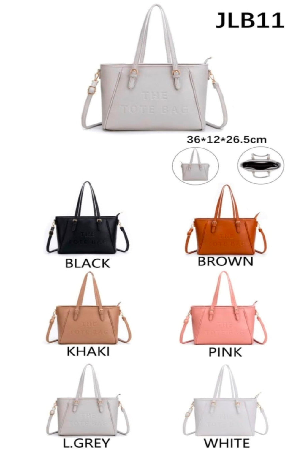 Wholesale Women's Big Tote Bag (PACK OF 6)