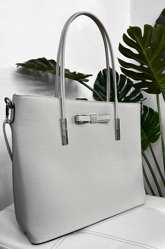 Large Size Silver Metal Details Handbag-SinglePrice