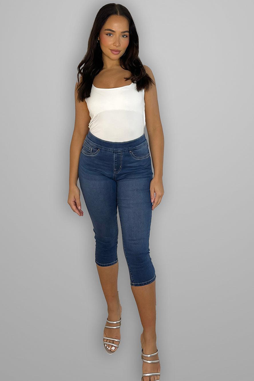 Blue Denim Cepri Jeans-SinglePrice