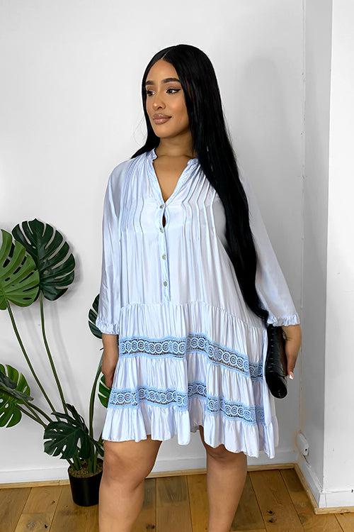 Silk Blend Relaxed Fit Summer Dress-SinglePrice