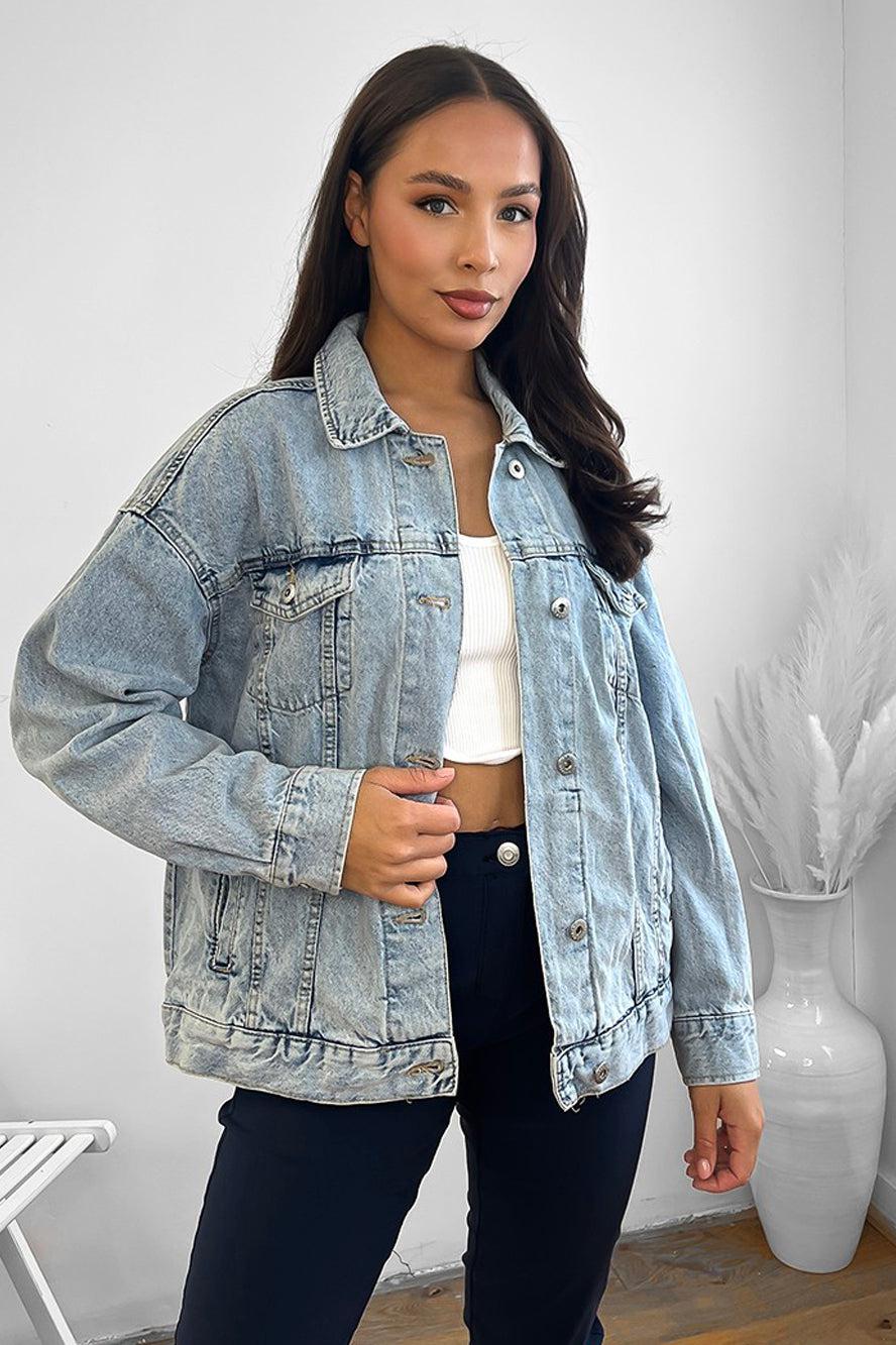 Faded deals denim jacket