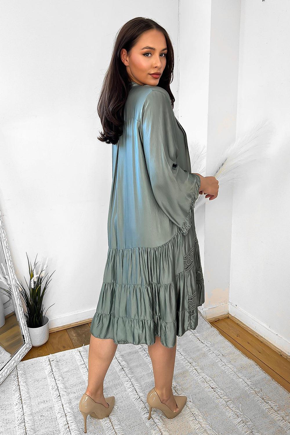 Silk Blend Relaxed Fit Summer Dress-SinglePrice