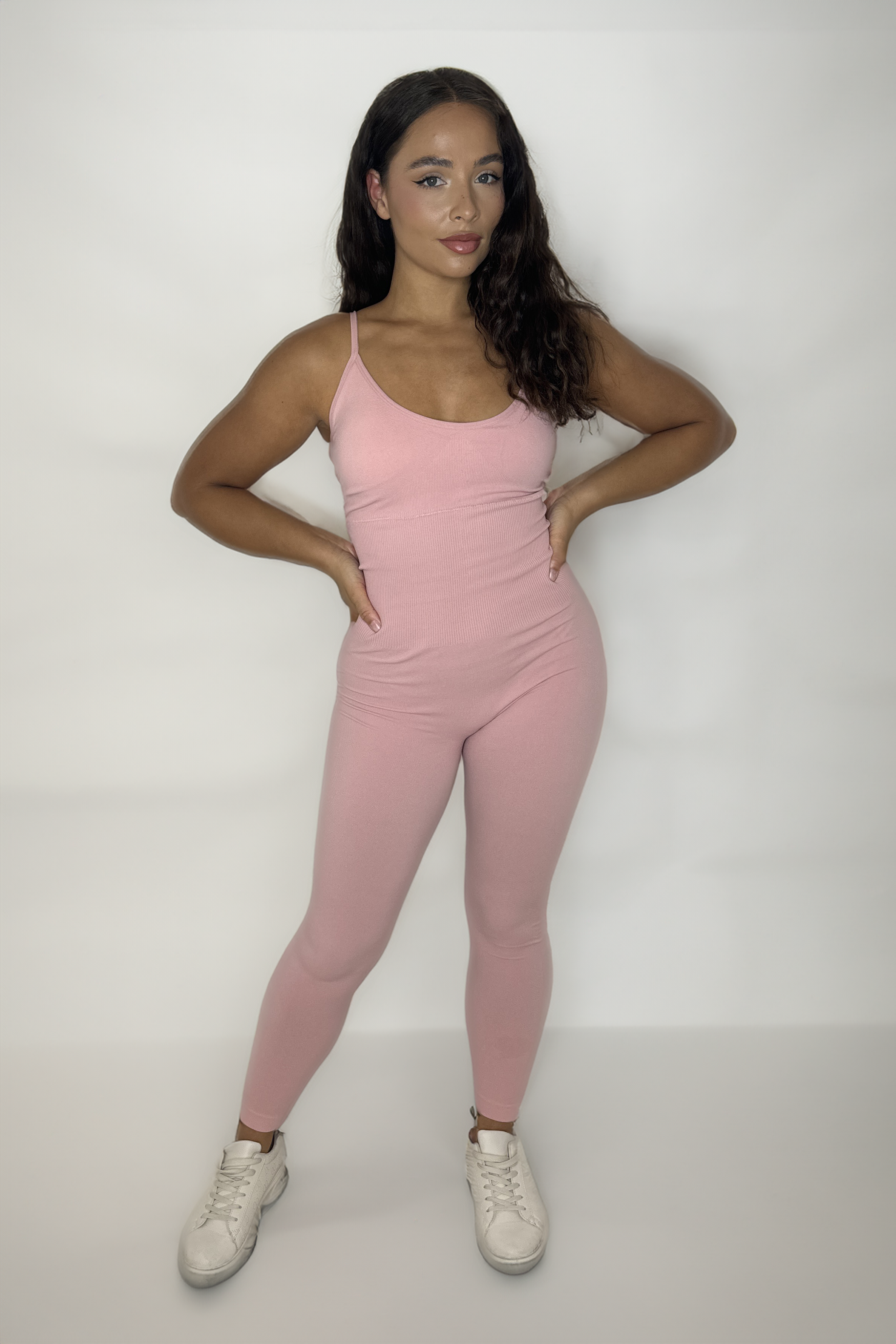 Adjustable Straps Padded Cup Waist Control Full Length Unitard-SinglePrice