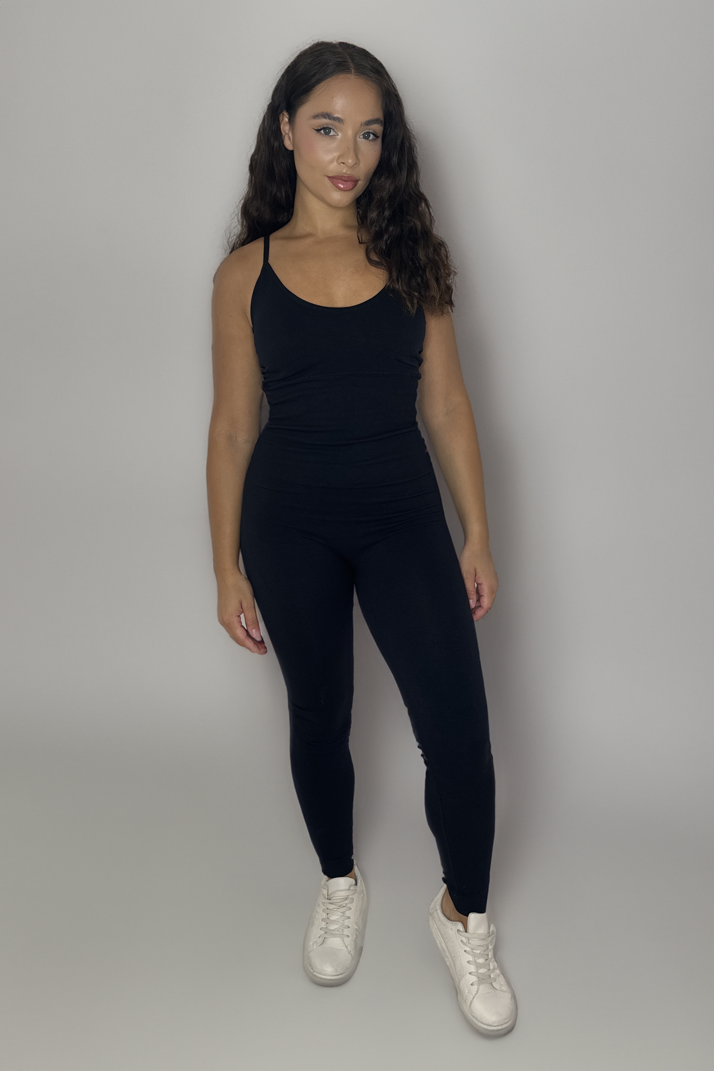 Adjustable Straps Padded Cup Waist Control Full Length Unitard-SinglePrice