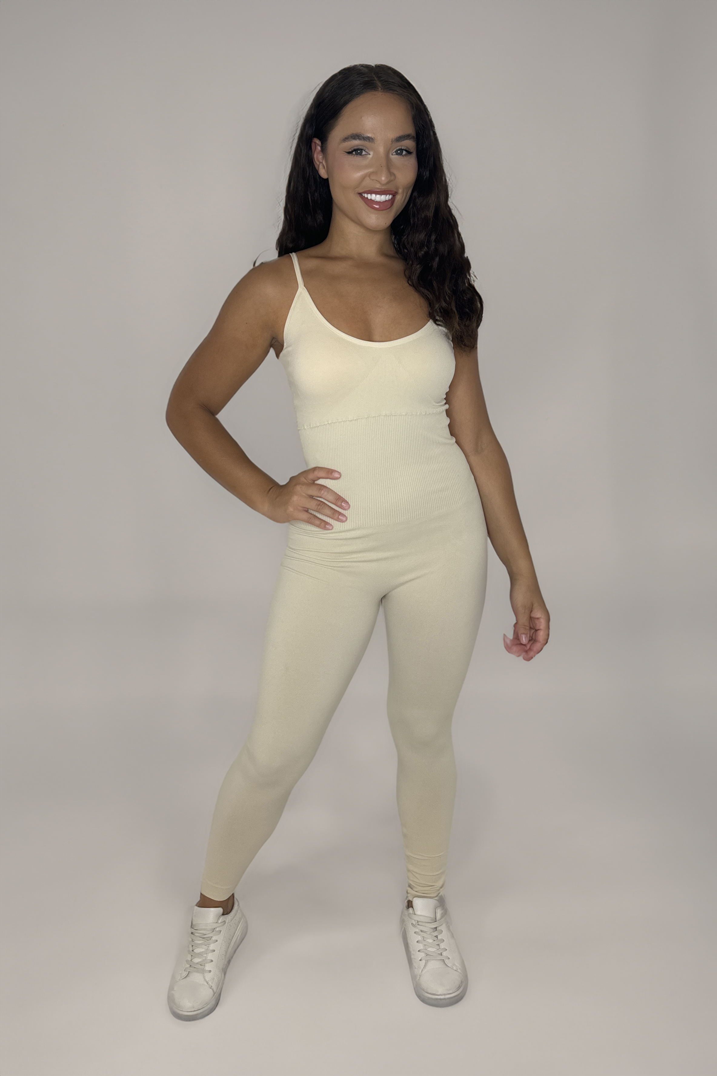 Adjustable Straps Padded Cup Waist Control Full Length Unitard-SinglePrice