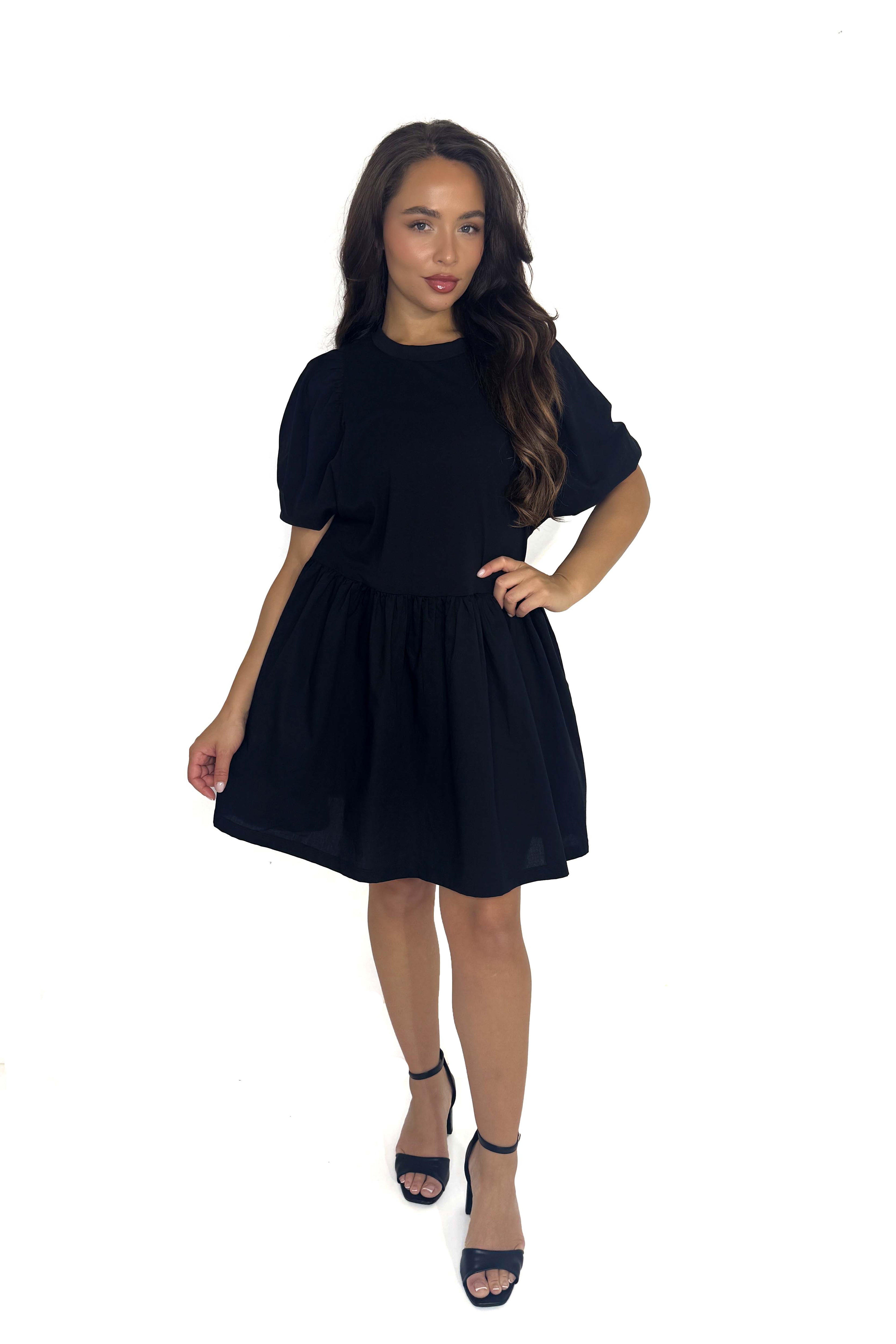 Puff Sleeve Cotton Summer Dress